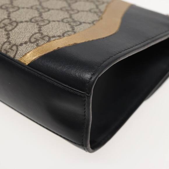 GUCCI Padlock GG Supreme Chain Shoulder Bag Pvc Beige - Picture 12 of 16